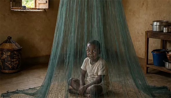 Circular mosquito net